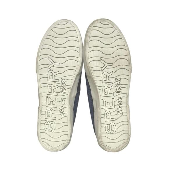Sperry Pier Crest TopSider Sneaker Gray Washed Fabric Women’s Size 9 - Picture 9 of 10